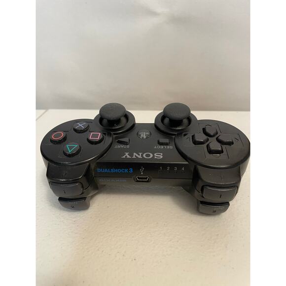 Sony PlayStation 3 PS3‎ Black Wireless Dual Shock Sixaxis Controller CECHZC2U - Picture 4 of 6